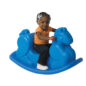 Molded Rocking Horse Climber - Blue