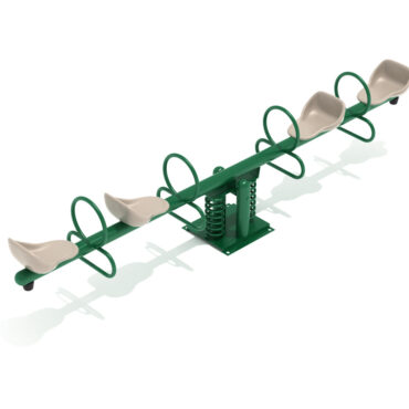RockWell Teeter Quad Spring Bouncer in Neutral Color Scheme