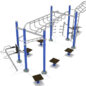 Advanced Playground Gym in Lakeside Color Scheme
