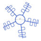 5-Way Snake Climbing Dome - Top View
