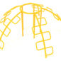 5-Way Snake Climbing Dome - Sunglow Yellow