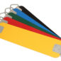 Belt seat color options in yellow, red, green, blue or black