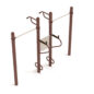 Quadruple Pull and Dip Station - Brown Posts/Sand Dollar Rails