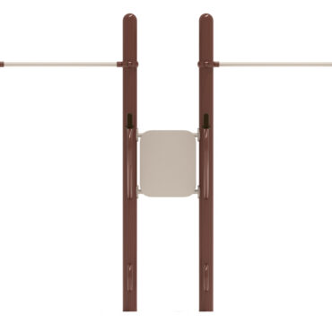 Quadruple Pull and Dip Station - Brown Posts/Sand Dollar Rails