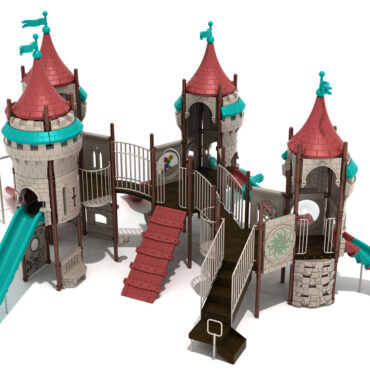 Legend of Lancelot Castle Spark Playground Structure - Back