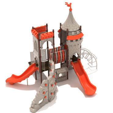 Musketeer Manor Castle Spark Playground Structure - Back