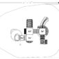 Camelot Court Castle Spark Playground Structure - Top View 2D