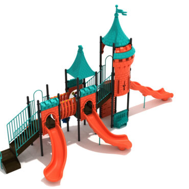 Winter Winds Castle Spark Playground Structure - Back