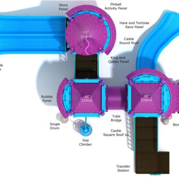 Cold Harbour Commons Castle Spark Playground Structure - Top