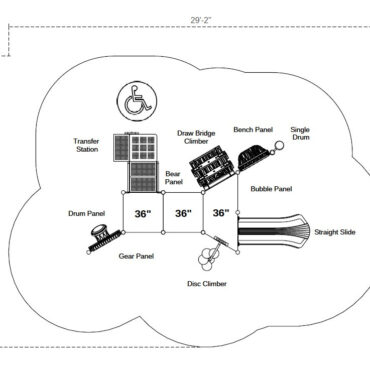 Mystic Ruins Castle Spark Playground Structure - Use Zone