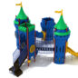 Narrow Passage Castle Spark Playground Structure - Back