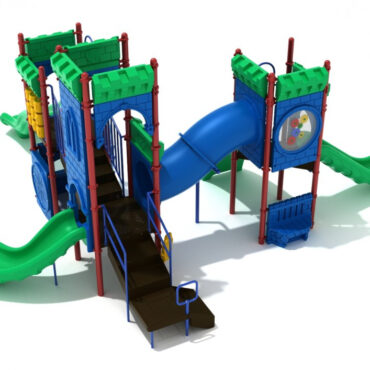 Ballygally Berm Castle Spark Playground Structure - Back