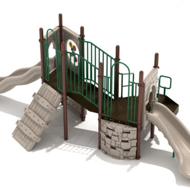 Catapult Cove Castle Spark Playground Structure - Back