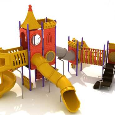 Fortnight Festival Castle Spark Playground Structure - back