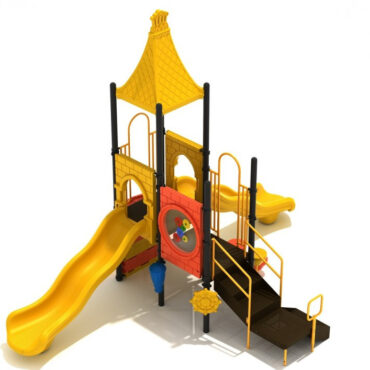 Minstrel's Merriment Castle Spark Playground Structure - Back