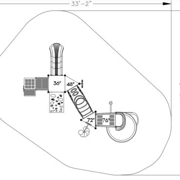 Ogden Dunes Spark Structure Dimensions