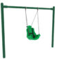 High-Capacity Single Post Adaptive Swing- Green Frame and Green Seat