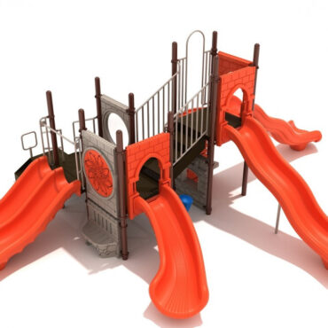 Rider's Reach Castle Spark Playground Structure - Back