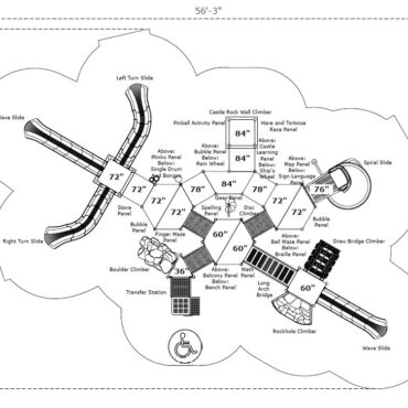 Wizard's College Castle Spark Playground Structure - Use Zone
