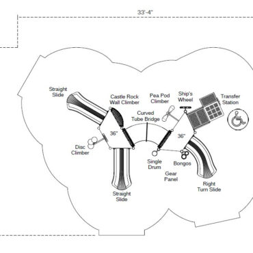 Roundtable Rabble Castle Spark Playground Structure - Use Zone