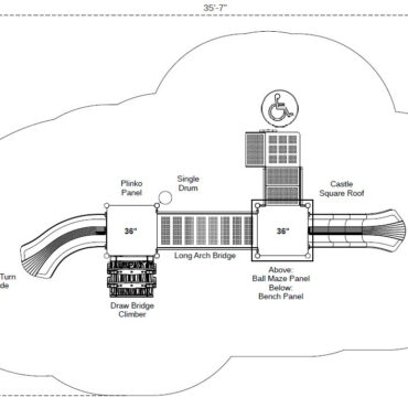 Coastal Citadel Castle Spark Playground Structure - Use Zone