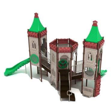 Woodland Escape Castle Spark Playground Structure - Back