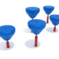 Pebble Balance Course - Pacific Blue Pebble/Brick Red Post