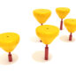 Pebble Balance Course - Sunglow Yellow Pebble/Brick Red Post