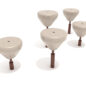 Pebble Balance Course - Beige Pebble/Brown Post