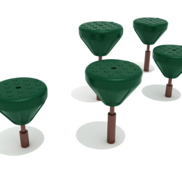 Pebble Balance Course - Hunter Green Pebble/Brown Post