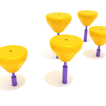 Pebble Balance Course - Sunglow Yellow Pebble/Purple Post