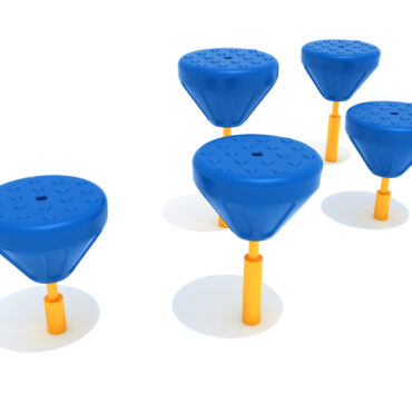 Pebble Balance Course - Pacific Blue Pebble/Sunglow Yellow Post