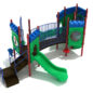 Franklin's Folly Castle Spark Playground Structure - Front