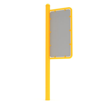 Fitness Station Sign in Sunglow Yellow