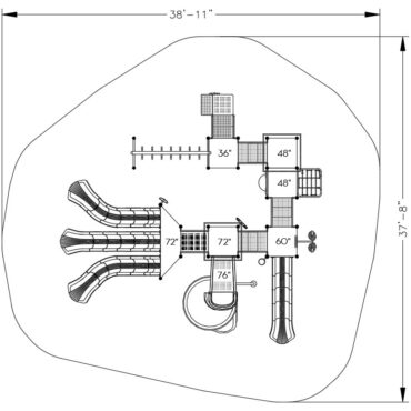 Sugden Play Structure Top View 2D