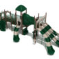 Cactus Corner Playground Structure Back View in Neutral Color Scheme