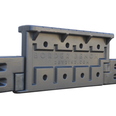 The Border Bench is a budget friendly alternative to expensive steel benches around a playground site