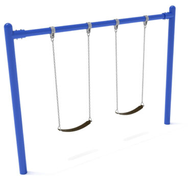 1-Bay single post swing included in Play Pkg 001-In Cobalt Blue (Primary Color Scheme)