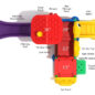 Moonlight Imagination Station Structure Top View. Great for young children ages 2-5 years old!